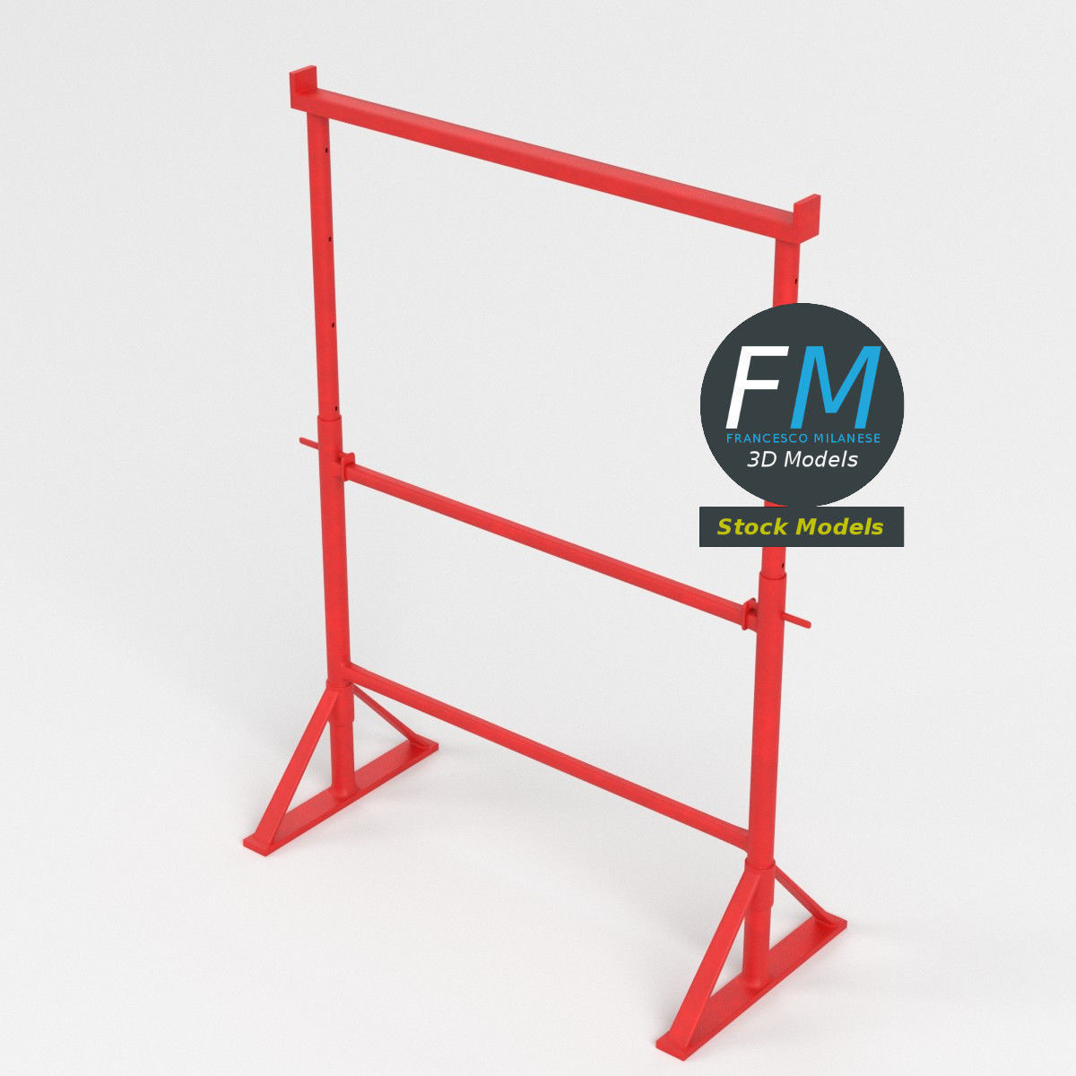 Builders trestle bandstand 3D model_2