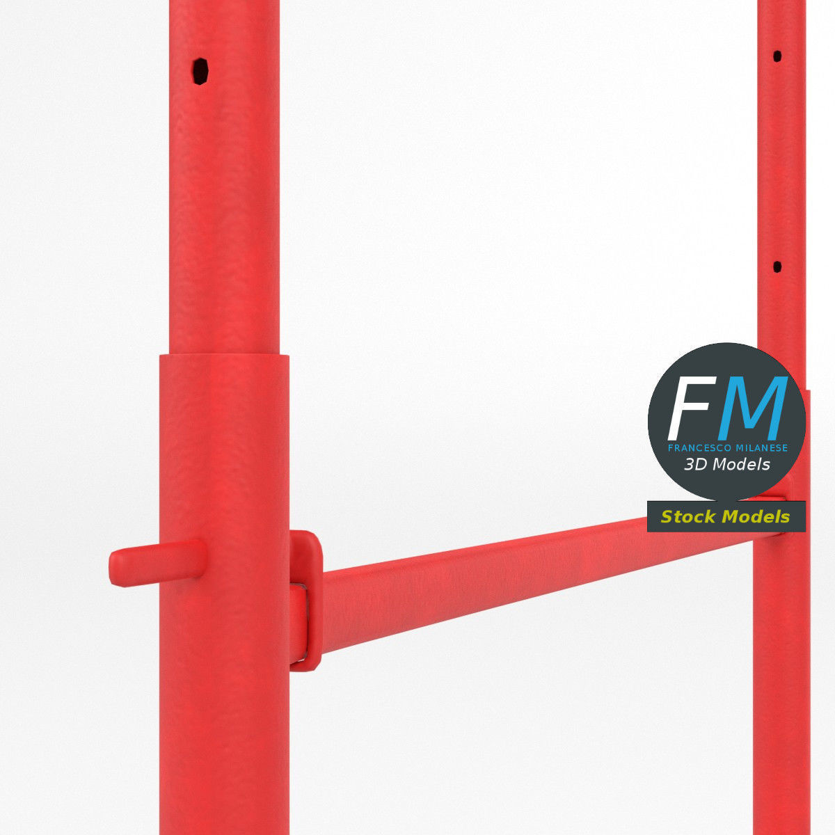 Builders trestle bandstand 3D model_4