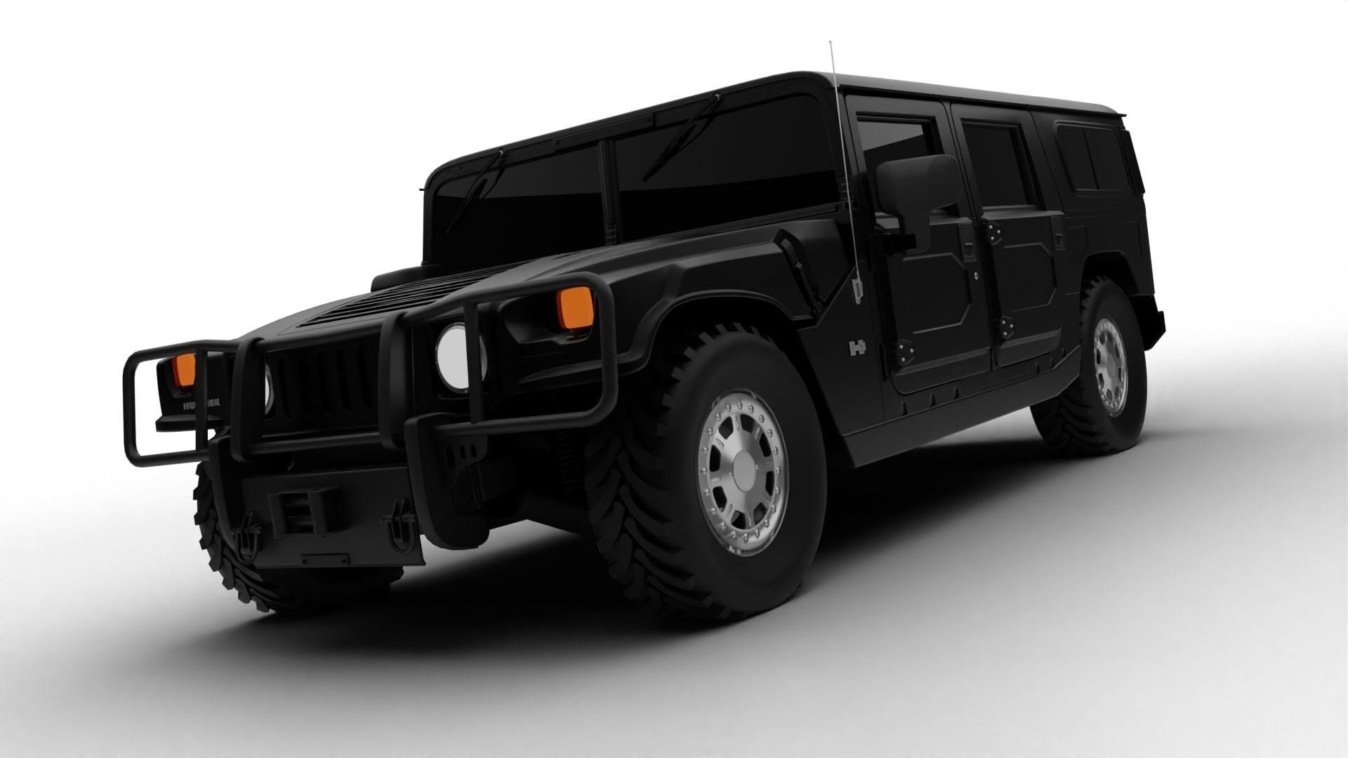 Hummer H1 3D model_2