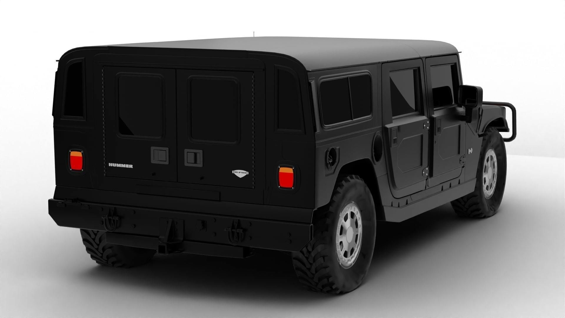 Hummer H1 3D model_8