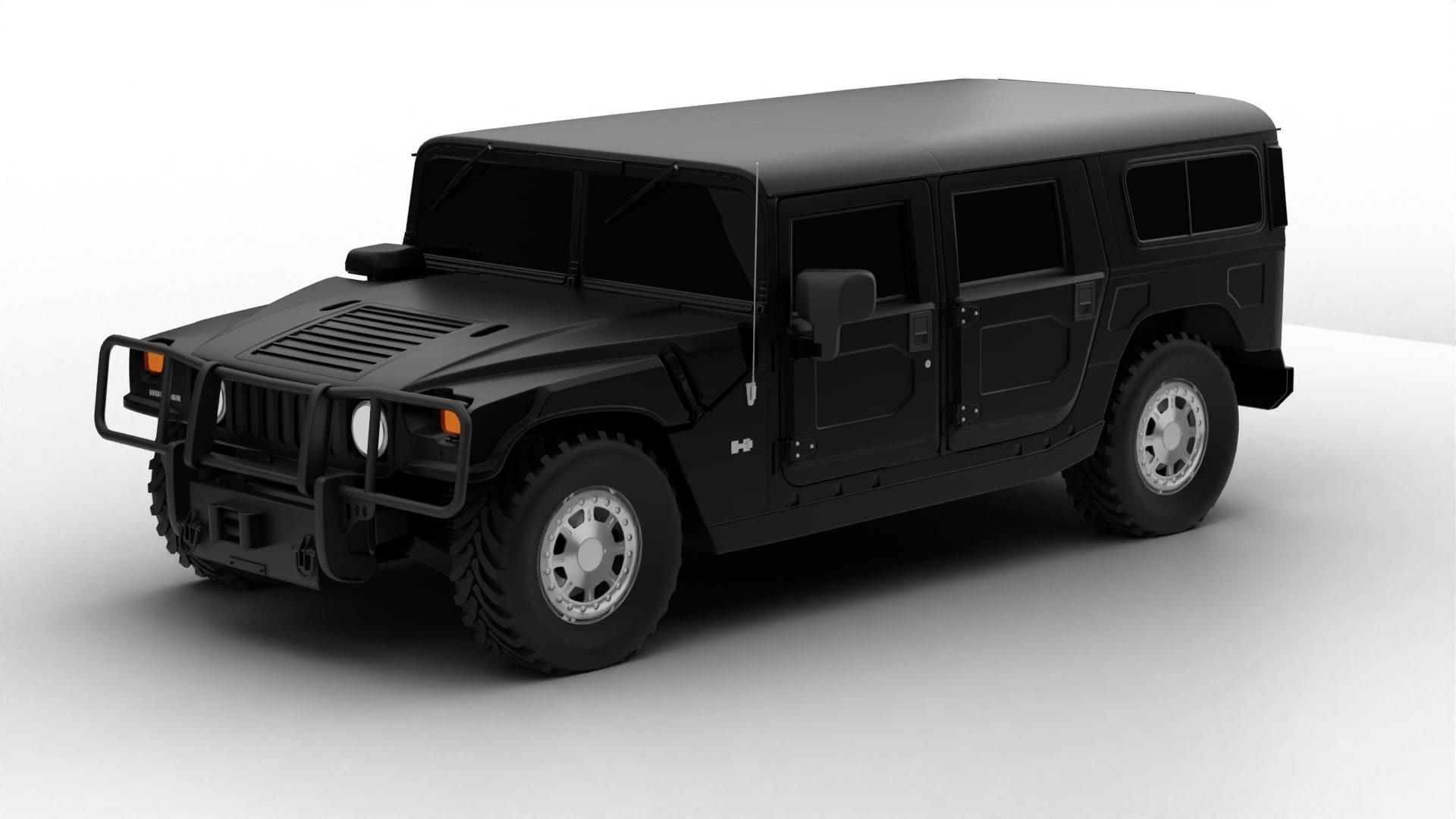 Hummer H1 3D model_7