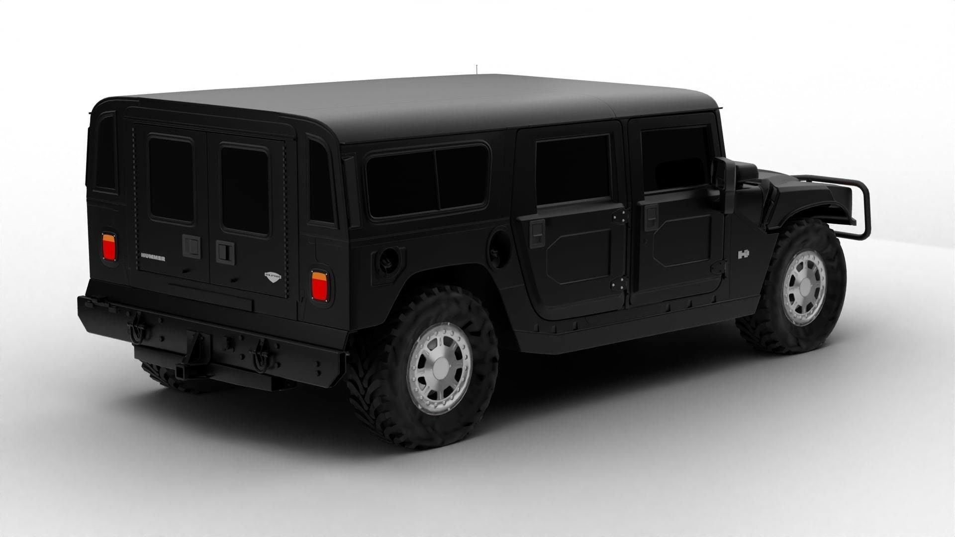 Hummer H1 3D model_1