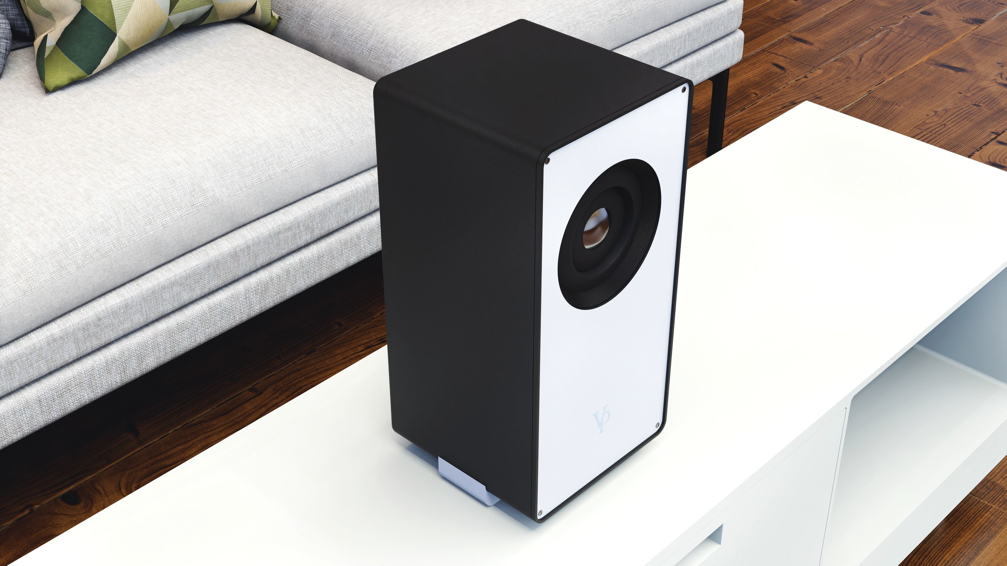 Speaker box Free low-poly 3D model_2