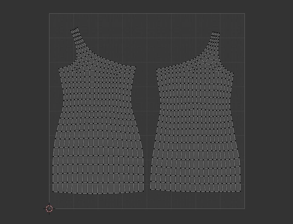 Low poly Velvet dress Low-poly 3D model_3