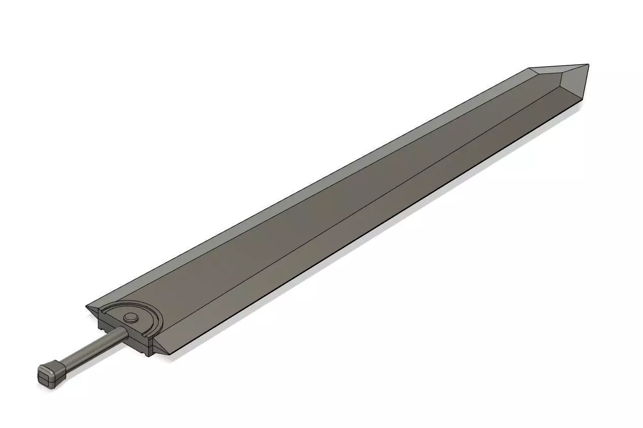 Dragonslayer Sword From Berserk Free 3D print model_0
