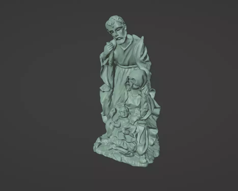 Birth of Jesus Christmas Crib 3D print model_0