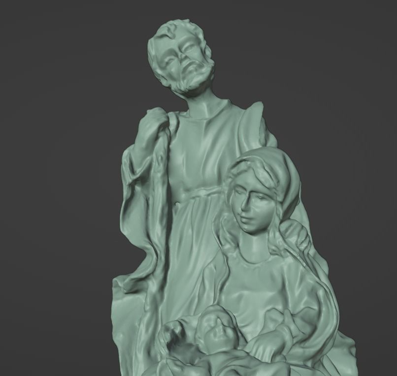 Birth of Jesus Christmas Crib 3D print model_5