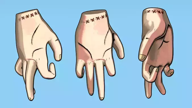 Thing hand Low-poly 3D model