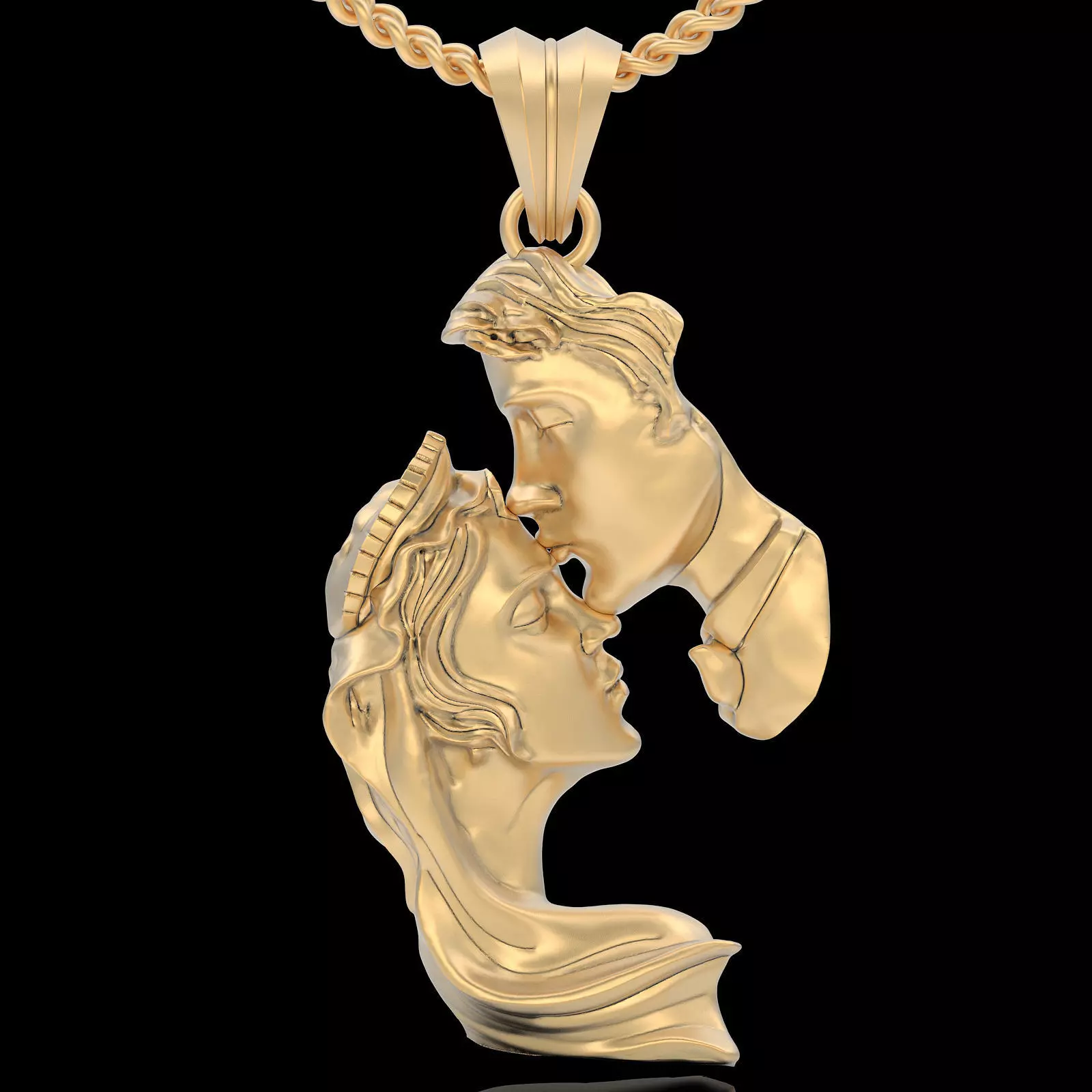 Lux pendant silver gold printable jewelry 3D model 3D print model