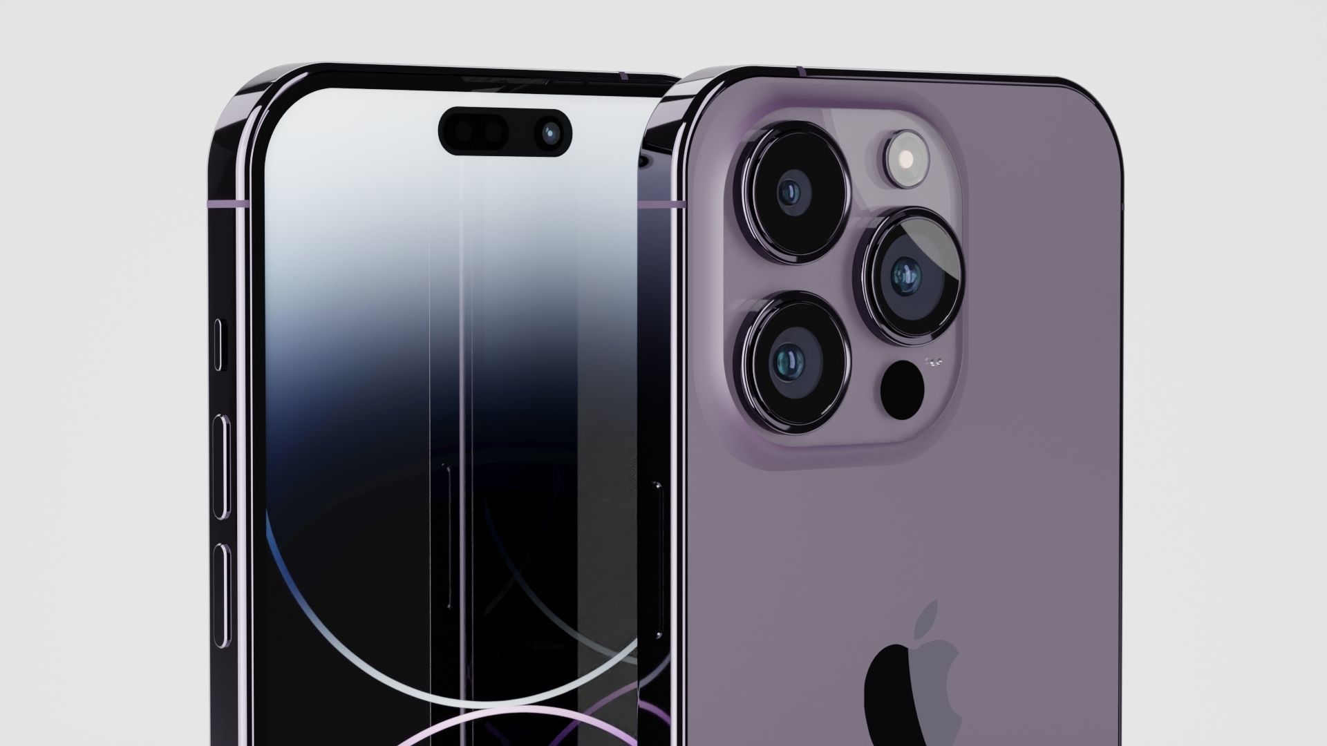 Iphone 14 Pro Max Deep Purple 3D model_3