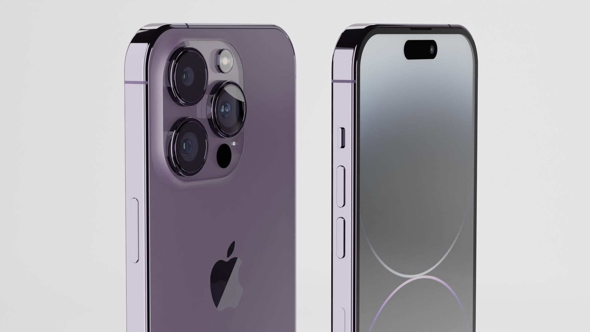 Iphone 14 Pro Max Deep Purple 3D model_6