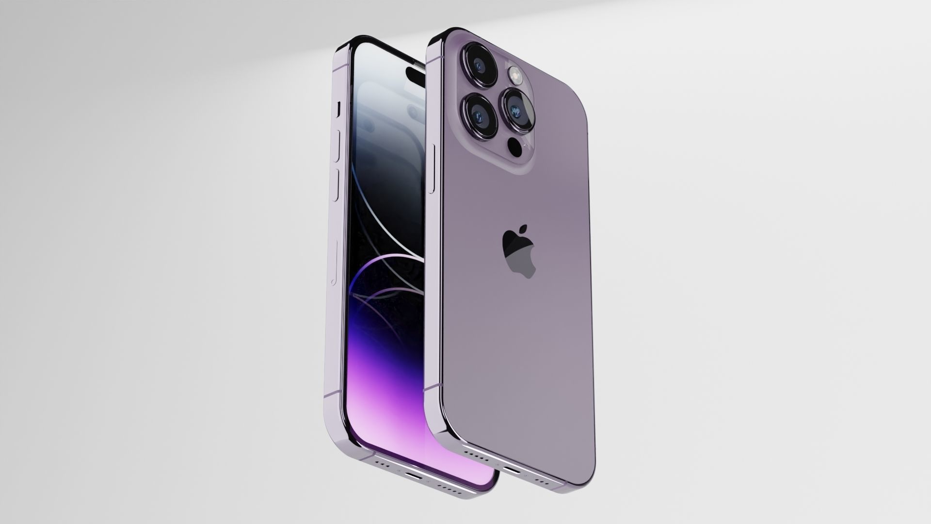 Iphone 14 Pro Max Deep Purple 3D model_5