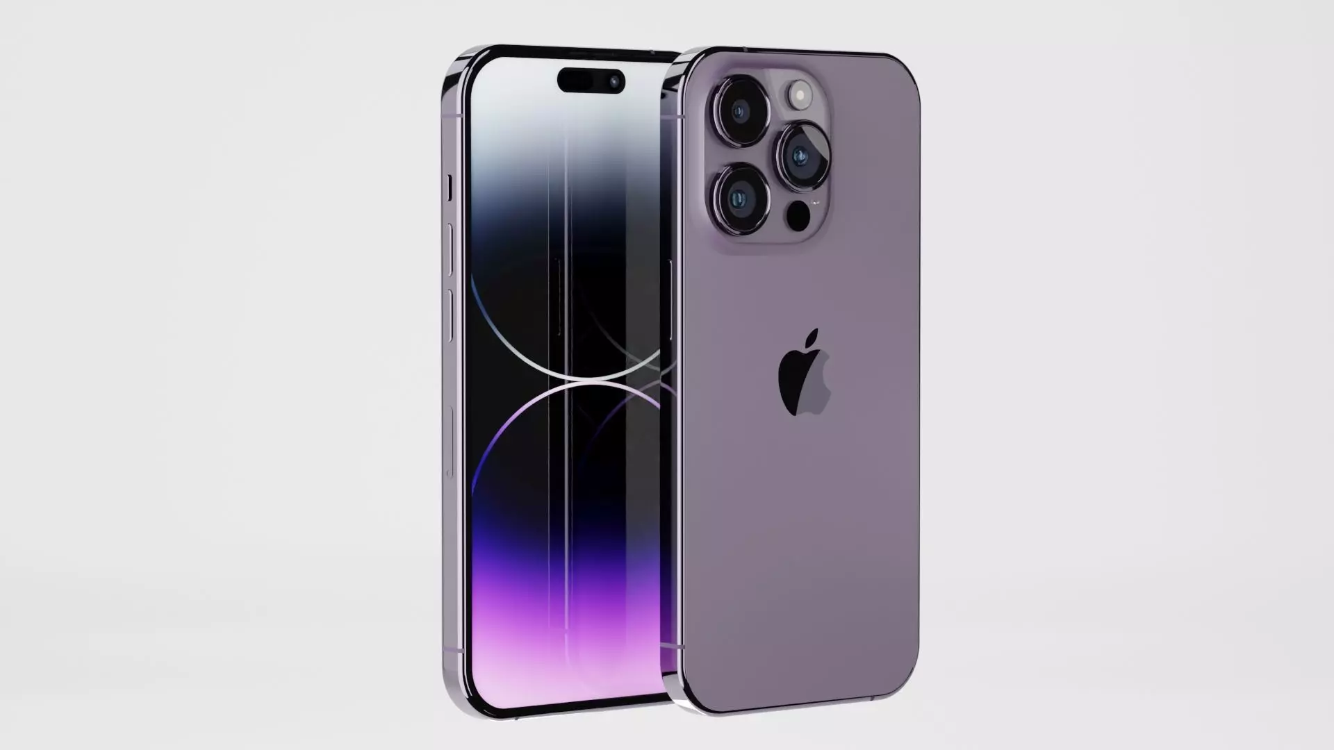 Iphone 14 Pro Max Deep Purple 3D model_0