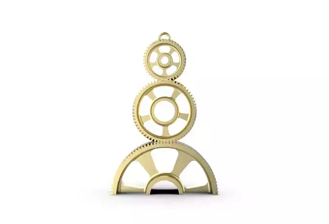 Xmas gear tree decoration 3D print model
