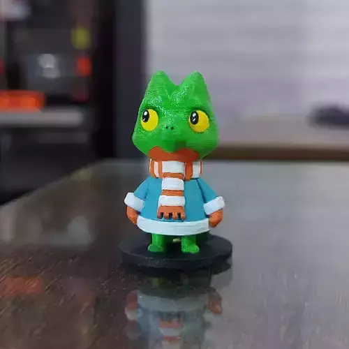 Treecko Christmas Pokemon 3D print model Treecko Christmas Pokemon 3D print model