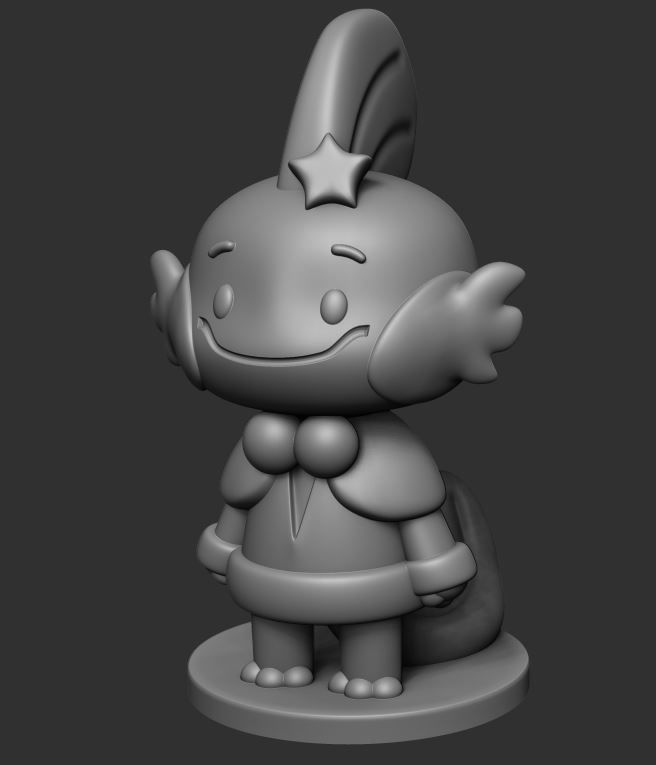 Mudkip Christmas Pokemon 3D print model_1