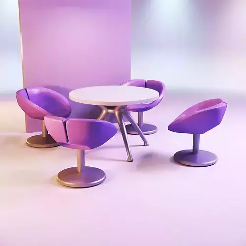 Table and chairs 3d printed stl files