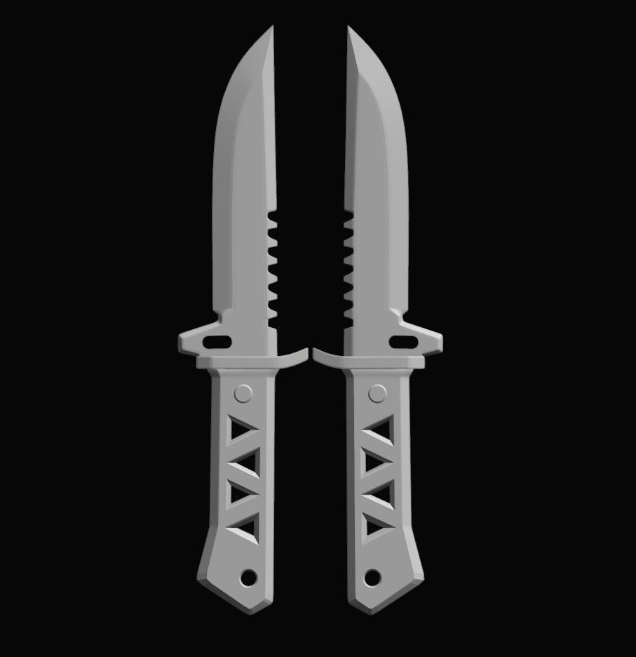 Xenohunter Knife 3D print model_1