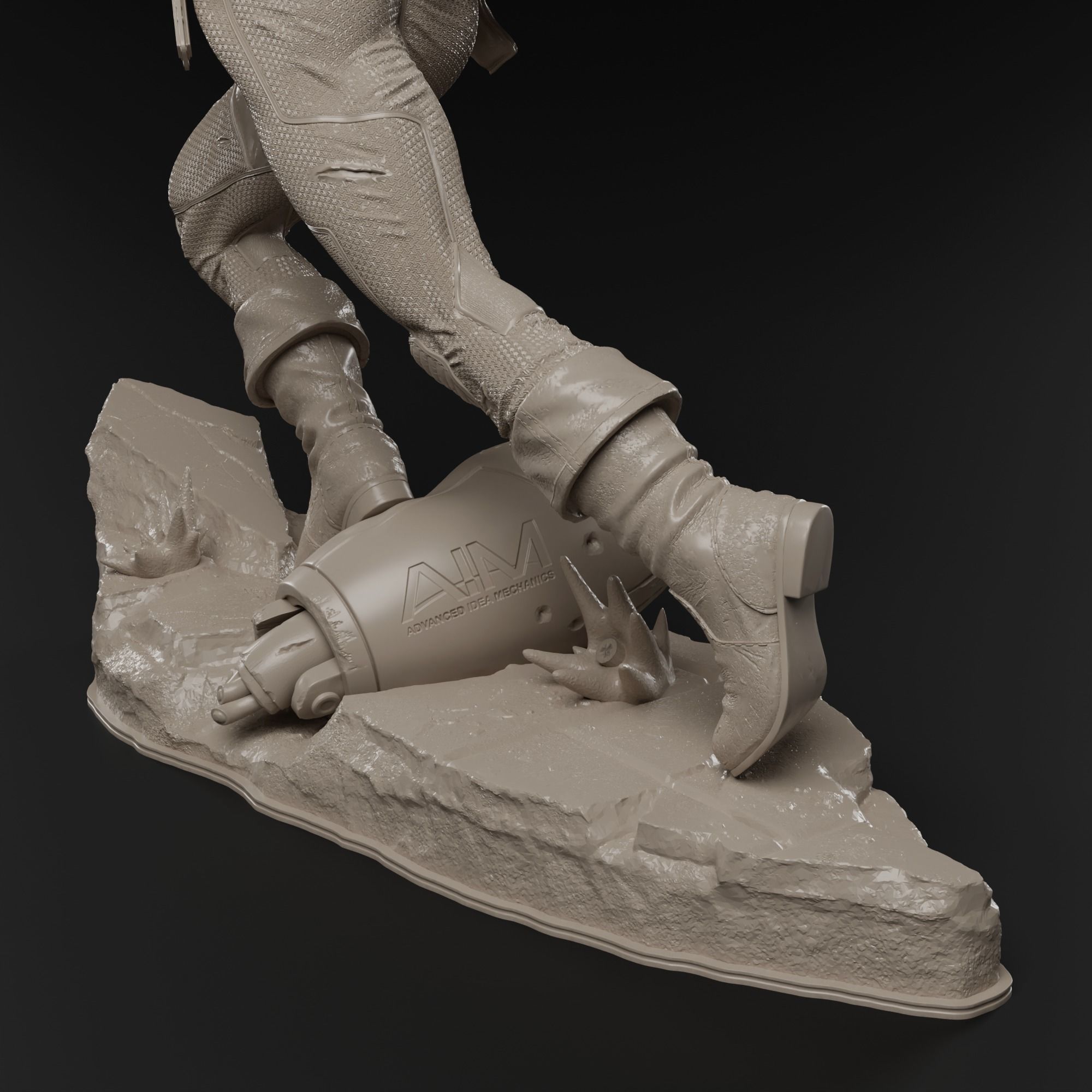 Captain America Bucky Barnes 3D print fan-art statue 3D print model_11
