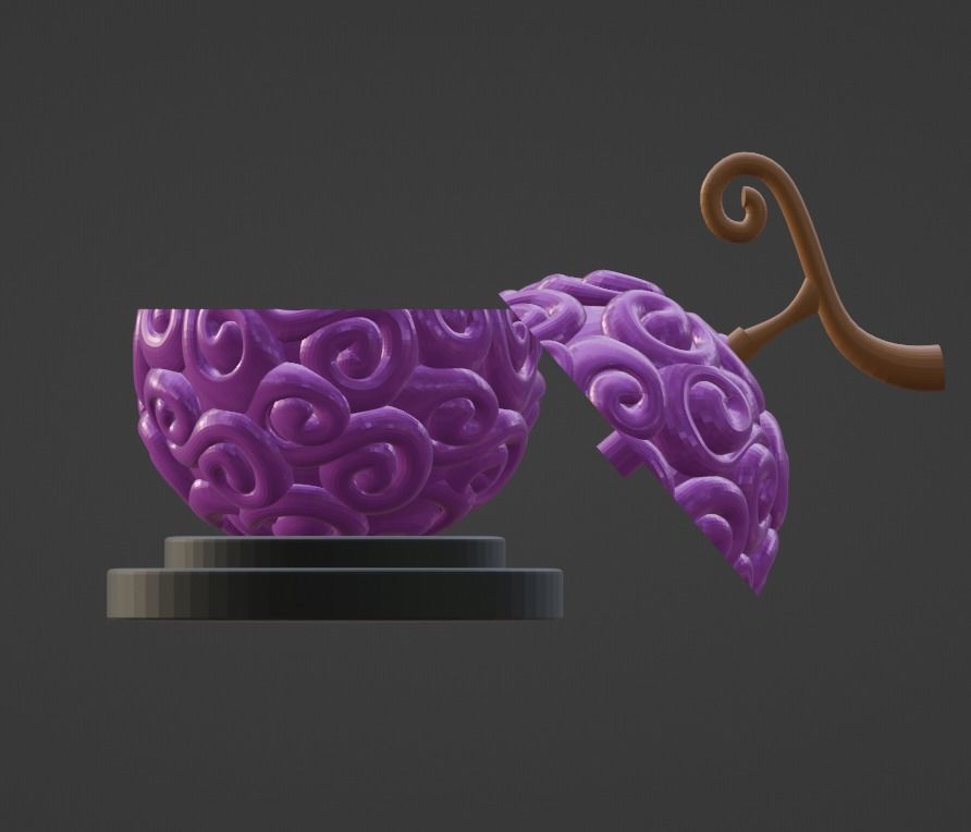 Jewelry Box Gomu Gomu no mi devil fruit from One Piece 3D print model_5