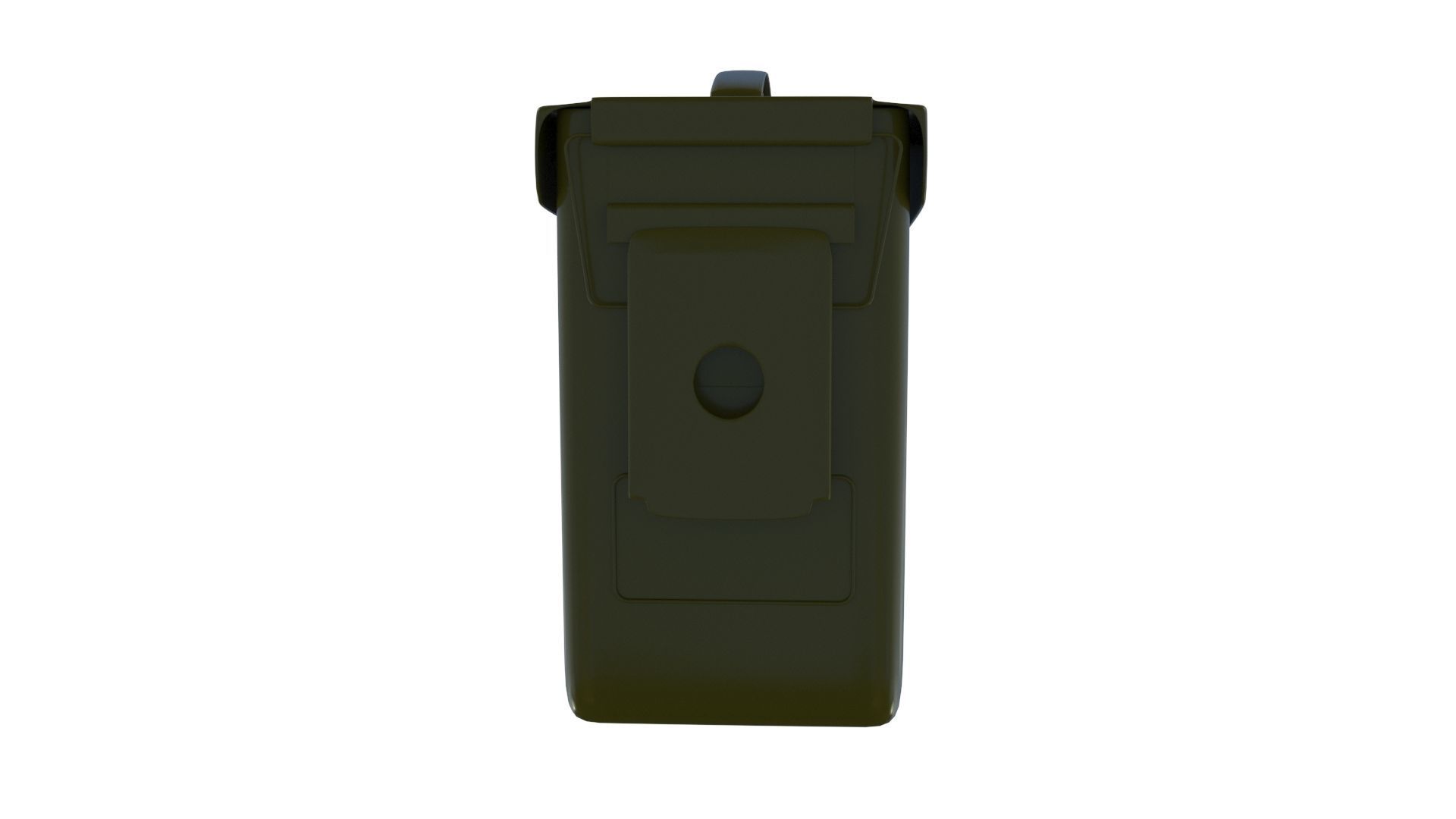 Ammo Metal Box with bullets 3D model_3