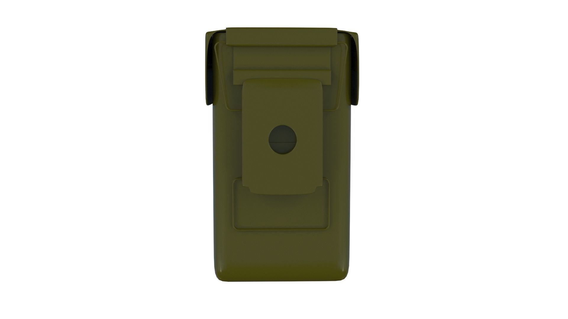 Ammo Metal Box with bullets 3D model_4