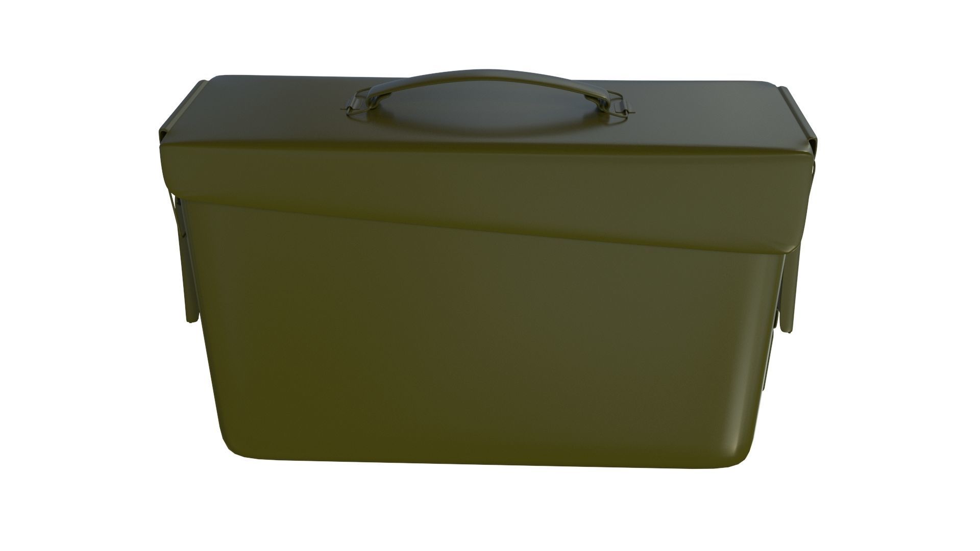 Ammo Metal Box with bullets 3D model_1