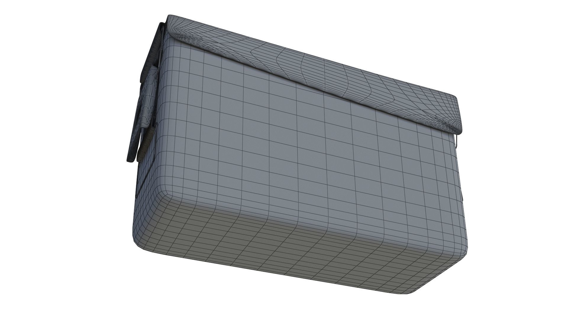 Ammo Metal Box with bullets 3D model_23