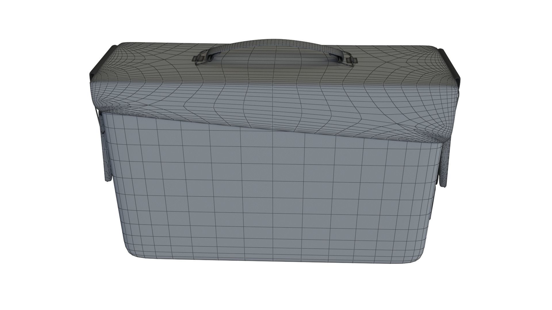 Ammo Metal Box with bullets 3D model_17