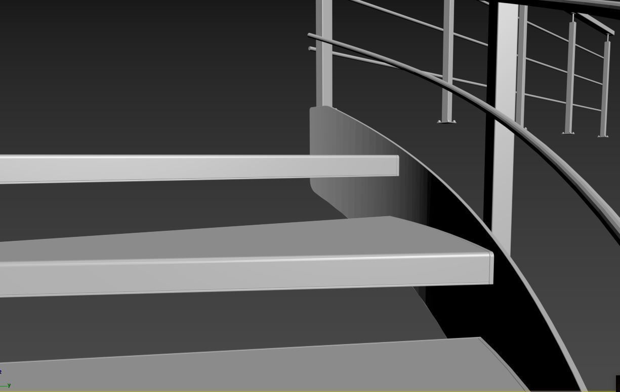 Spiral stairs 3D model_31