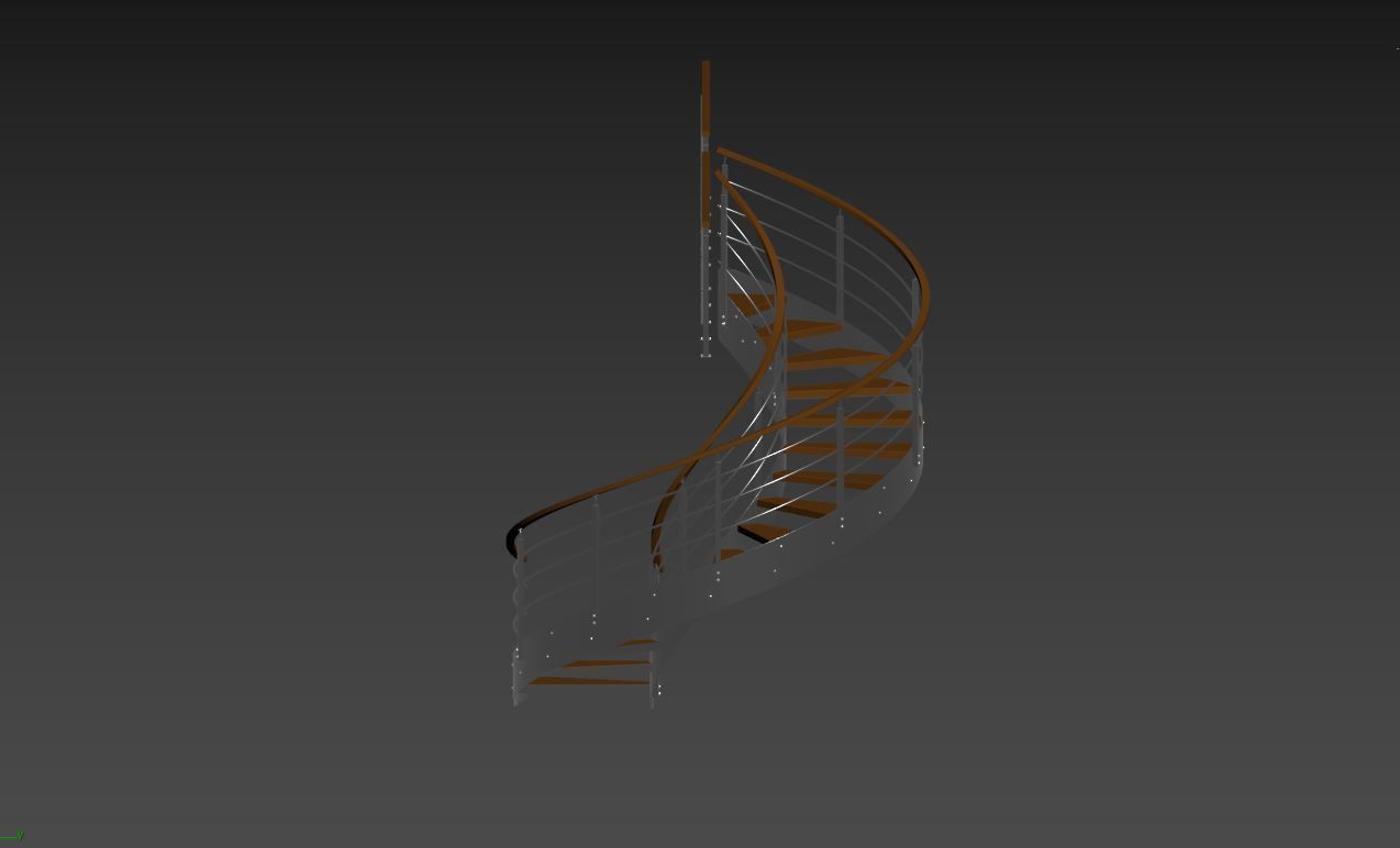 Spiral stairs 3D model_15