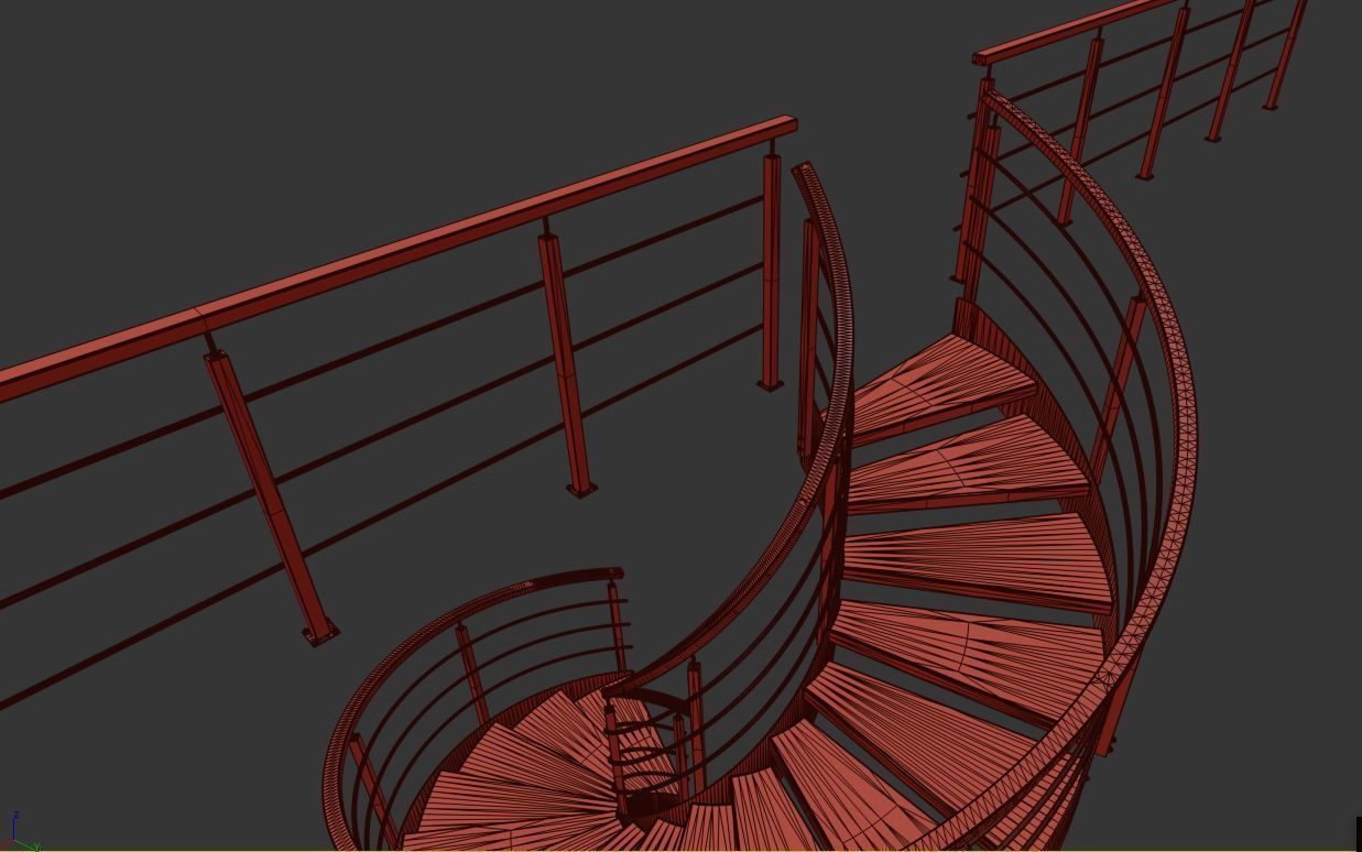 Spiral stairs 3D model_28
