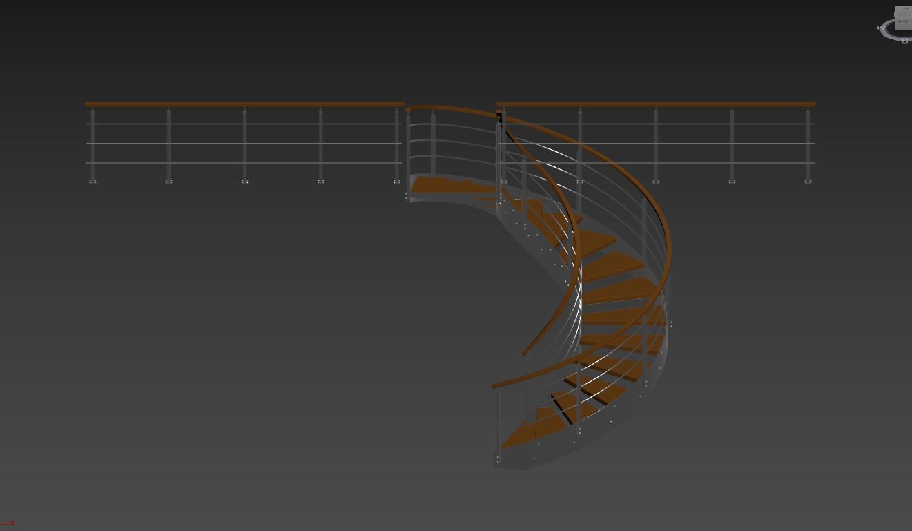 Spiral stairs 3D model_13