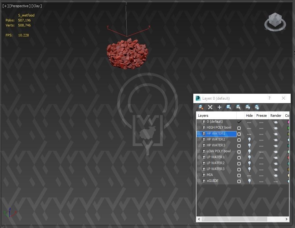 Pet bowl wet food water - Mia 3D model_13