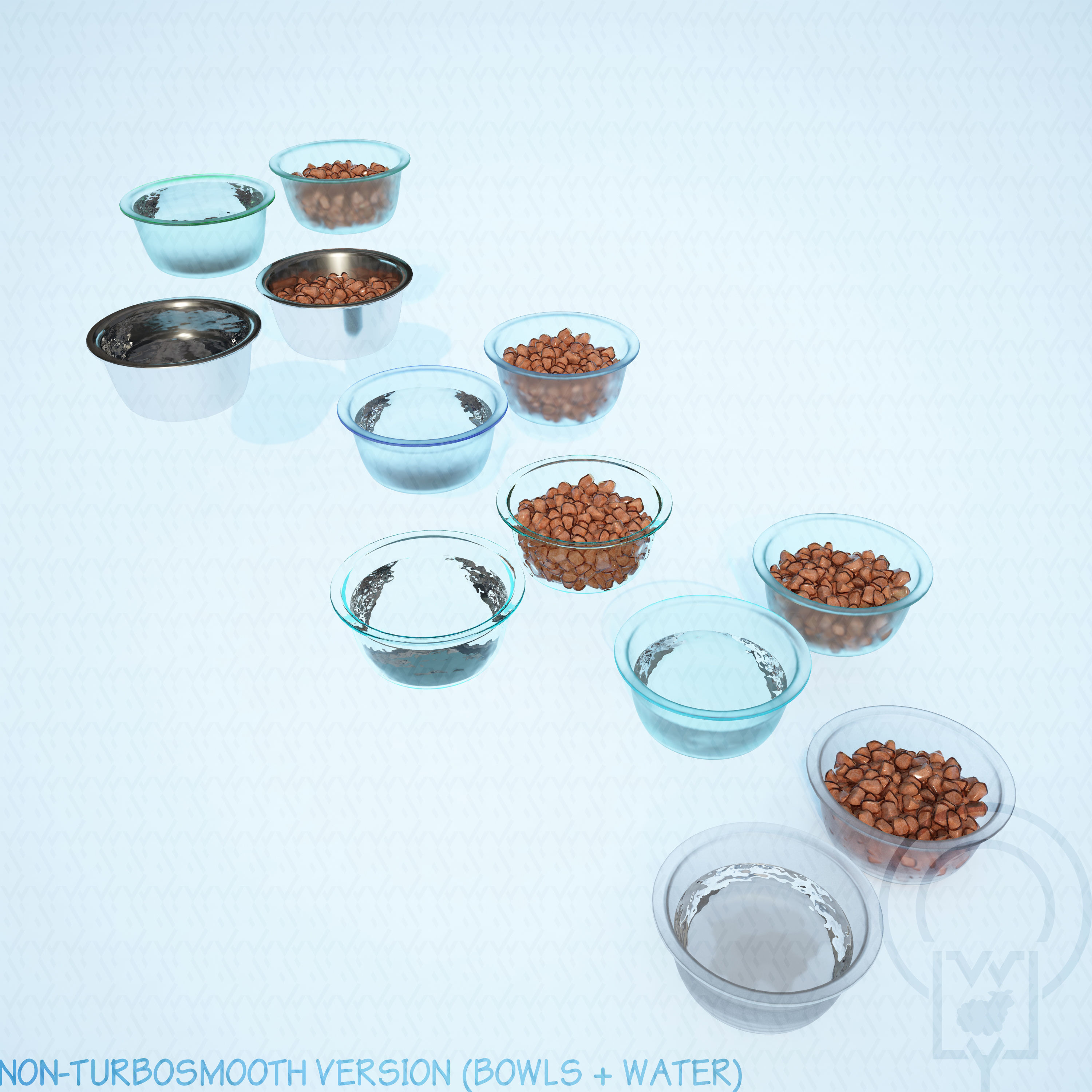 Pet bowl wet food water - Mia 3D model_5