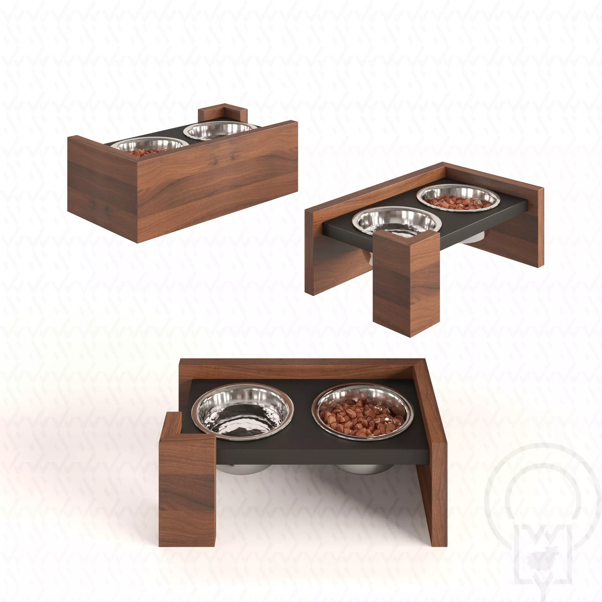 Pet bowl wet food water - Roy 3D model