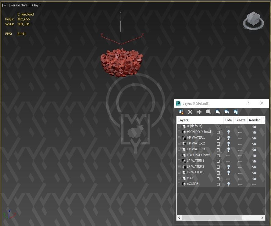PET BOWL WET FOOD WATER 3D Model Collection_64