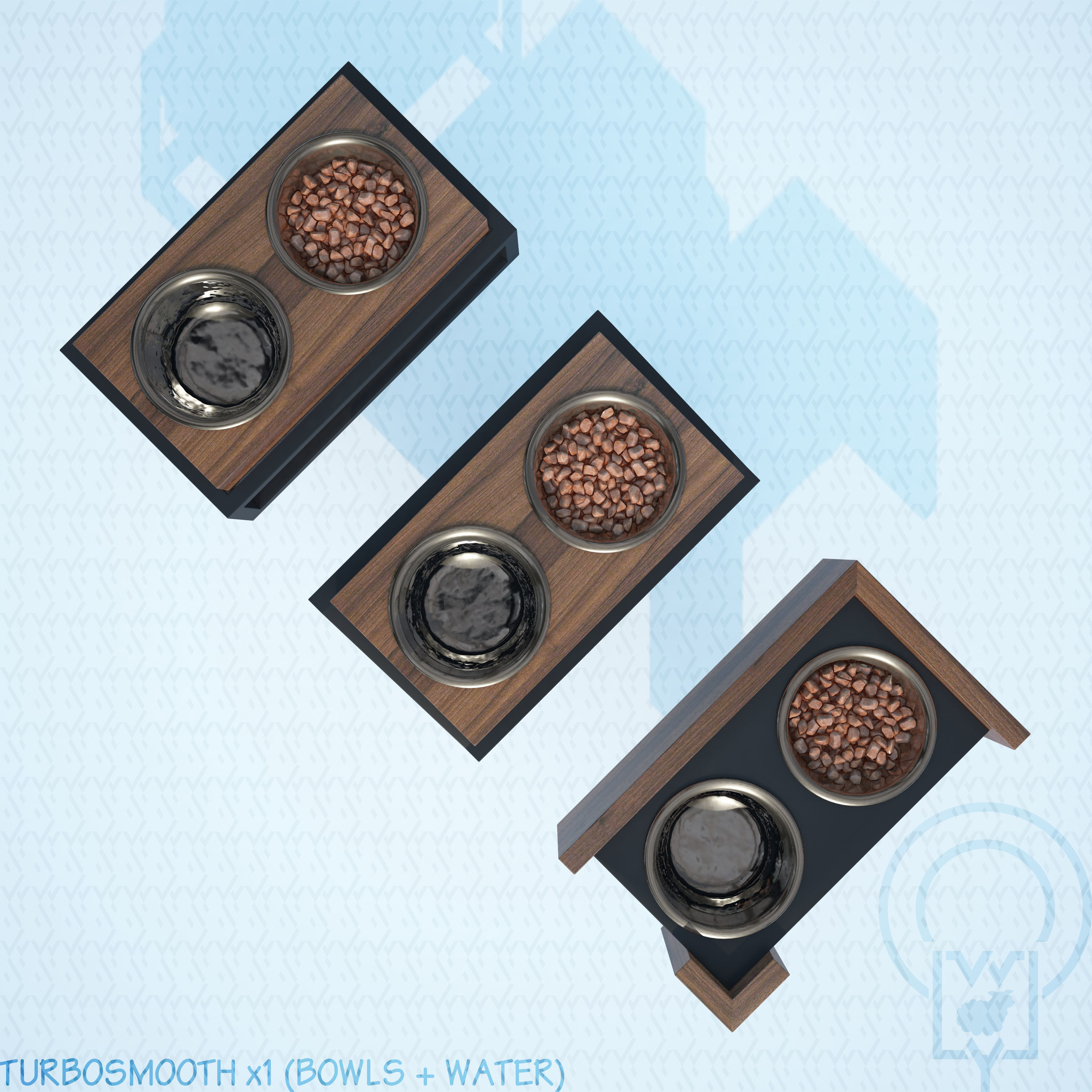 PET BOWL WET FOOD WATER 3D Model Collection_9