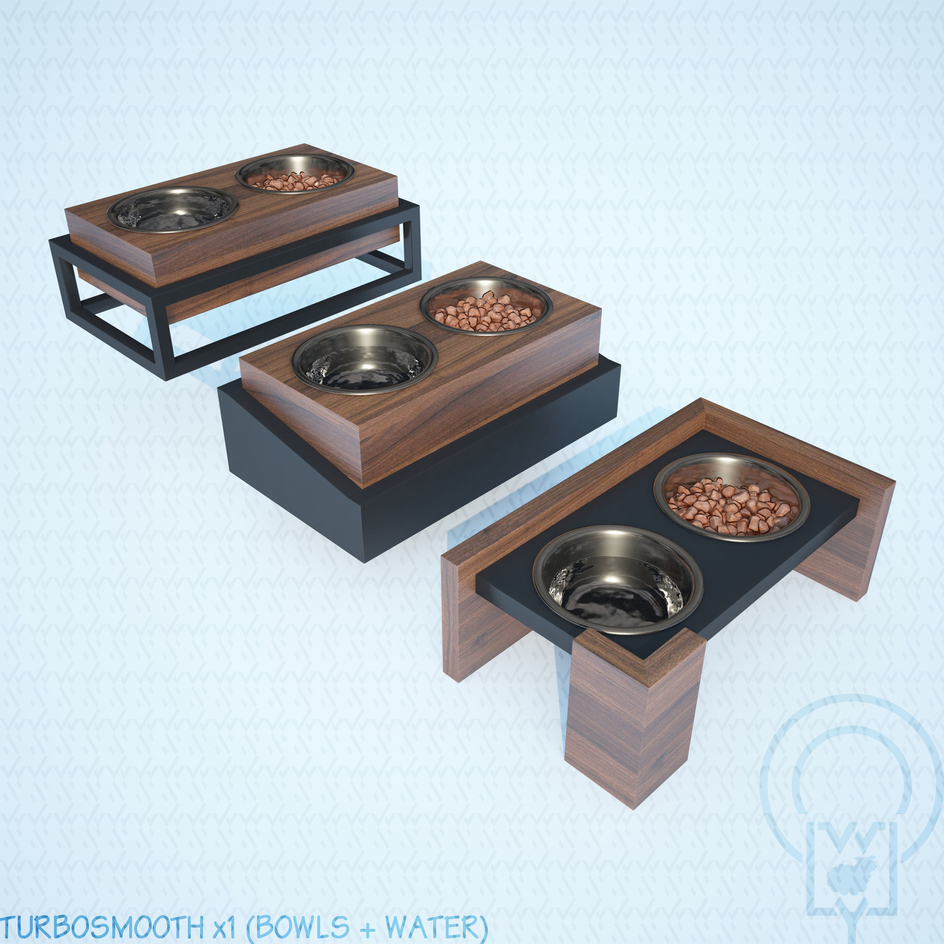 PET BOWL WET FOOD WATER 3D Model Collection_6