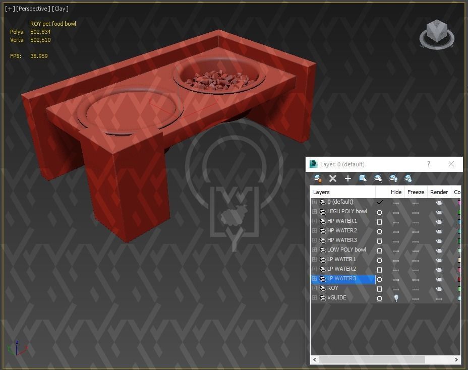 PET BOWL WET FOOD WATER 3D Model Collection_81