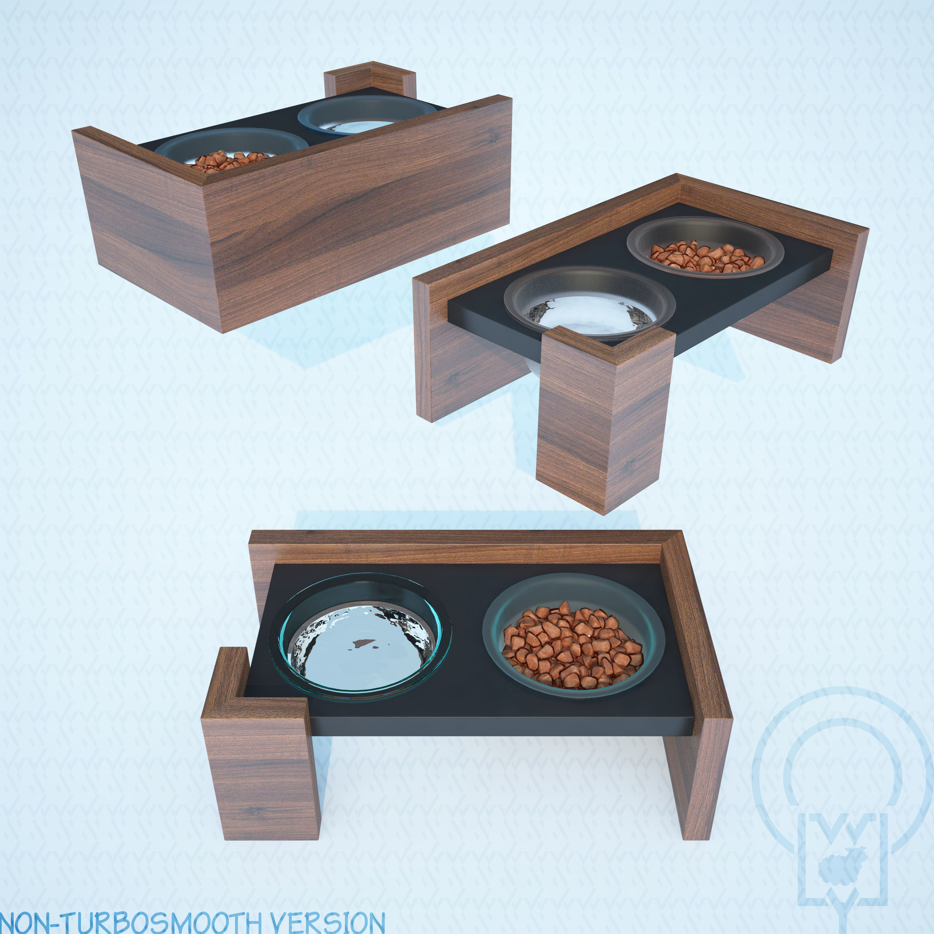 PET BOWL WET FOOD WATER 3D Model Collection_29