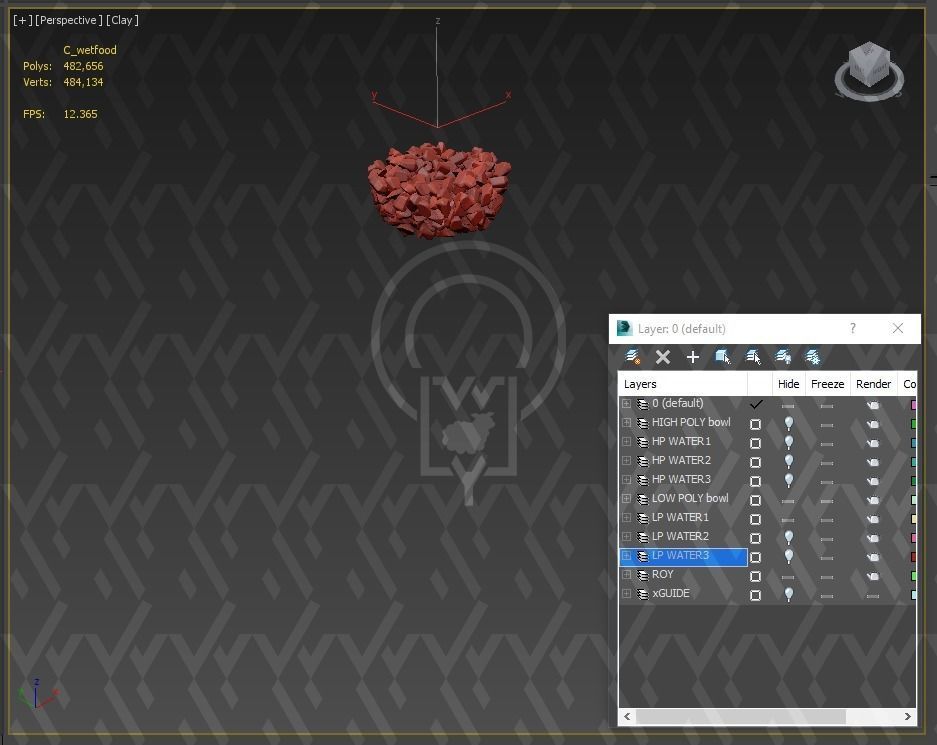 PET BOWL WET FOOD WATER 3D Model Collection_85
