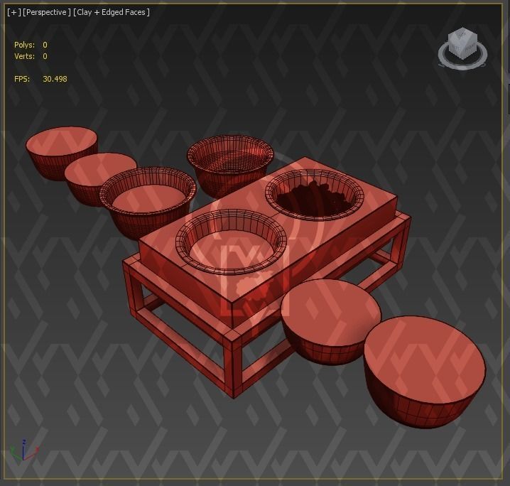 PET BOWL WET FOOD WATER 3D Model Collection_79