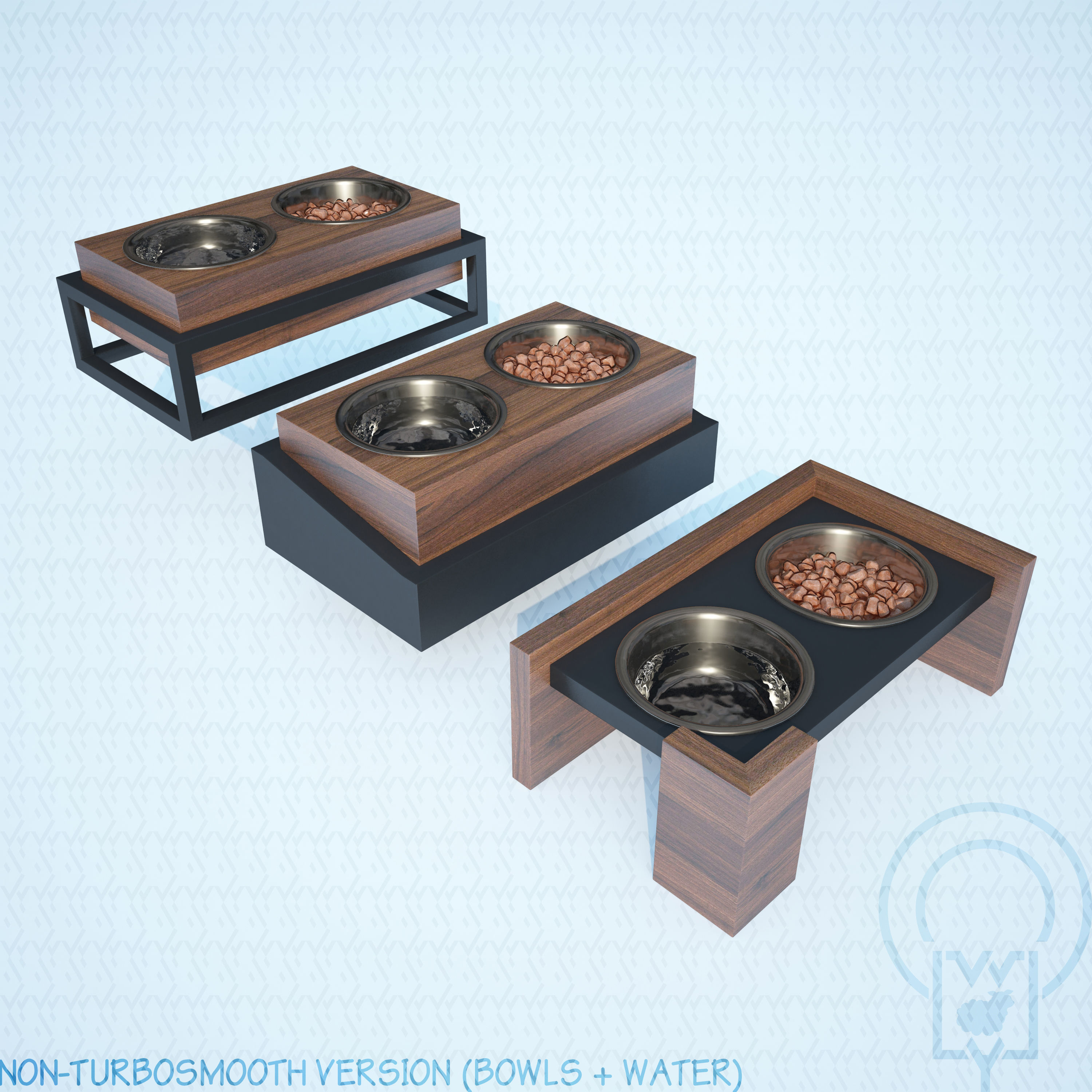 PET BOWL WET FOOD WATER 3D Model Collection_7