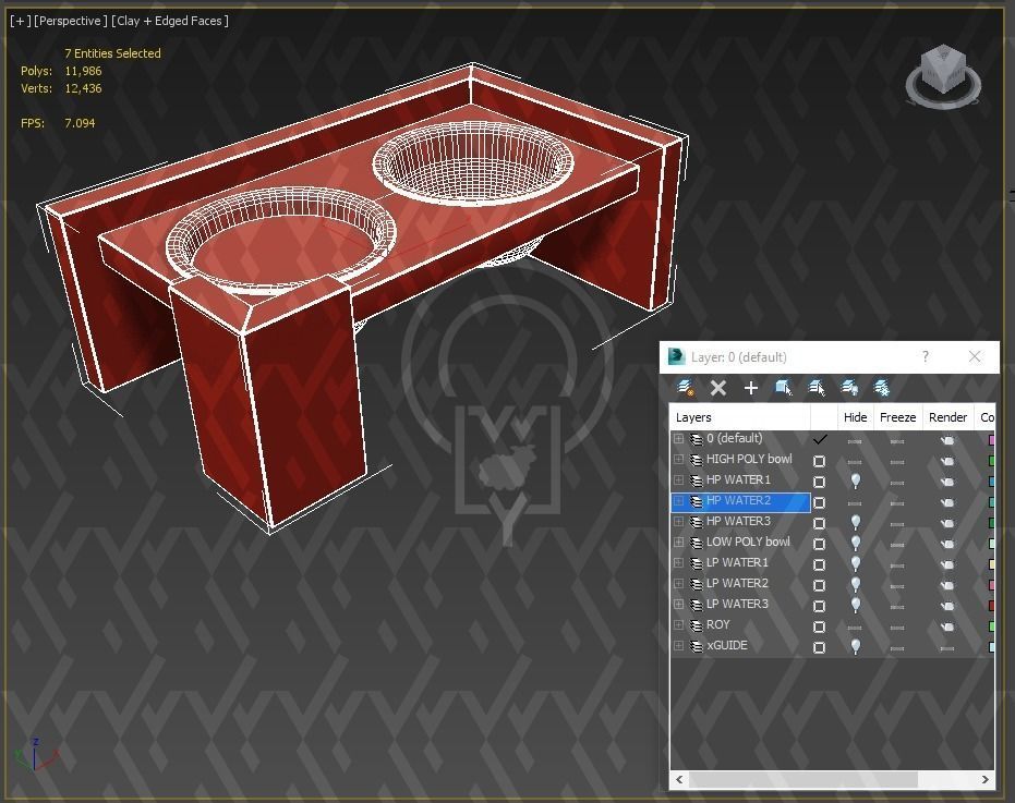 PET BOWL WET FOOD WATER 3D Model Collection_87