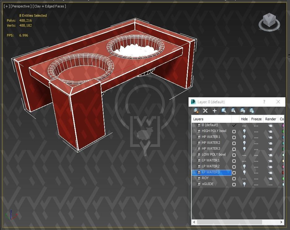 PET BOWL WET FOOD WATER 3D Model Collection_83