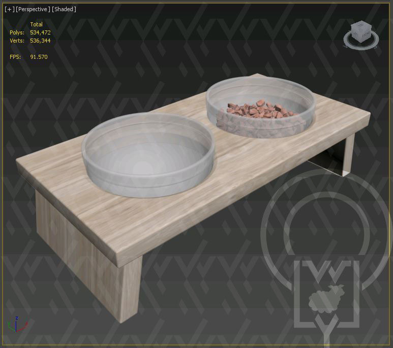 PET BOWL WET FOOD WATER 3D Model Collection_53