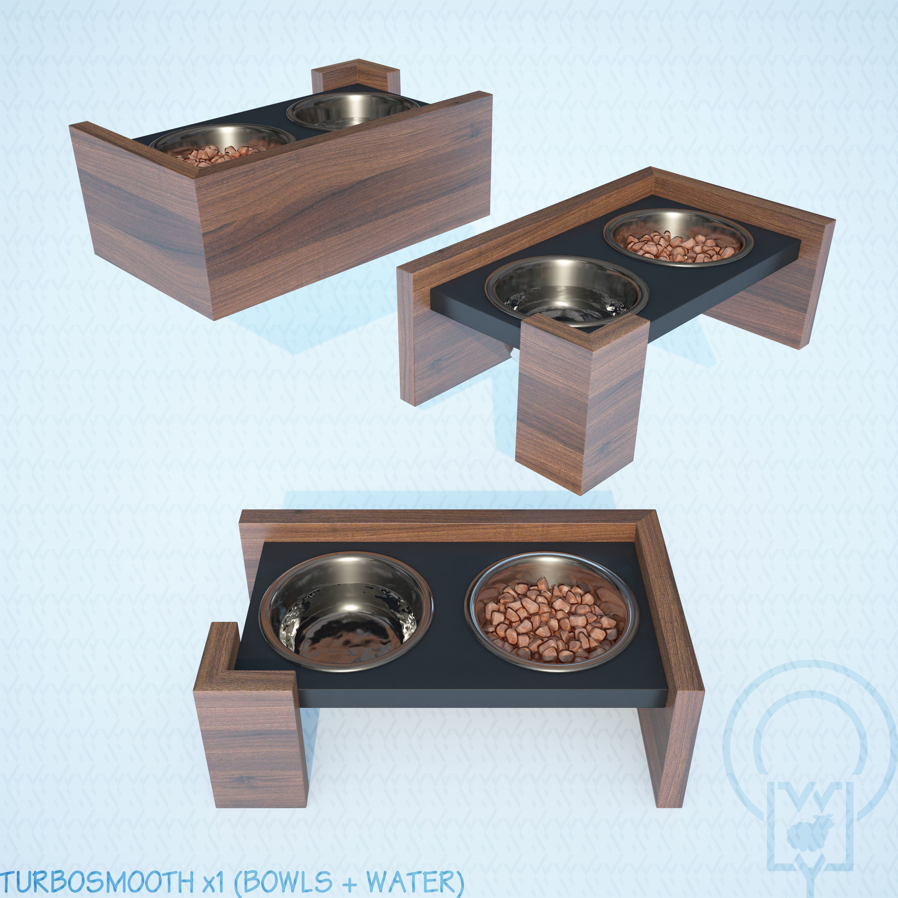 PET BOWL WET FOOD WATER 3D Model Collection_27