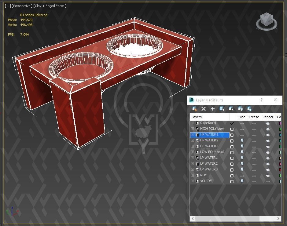 PET BOWL WET FOOD WATER 3D Model Collection_82