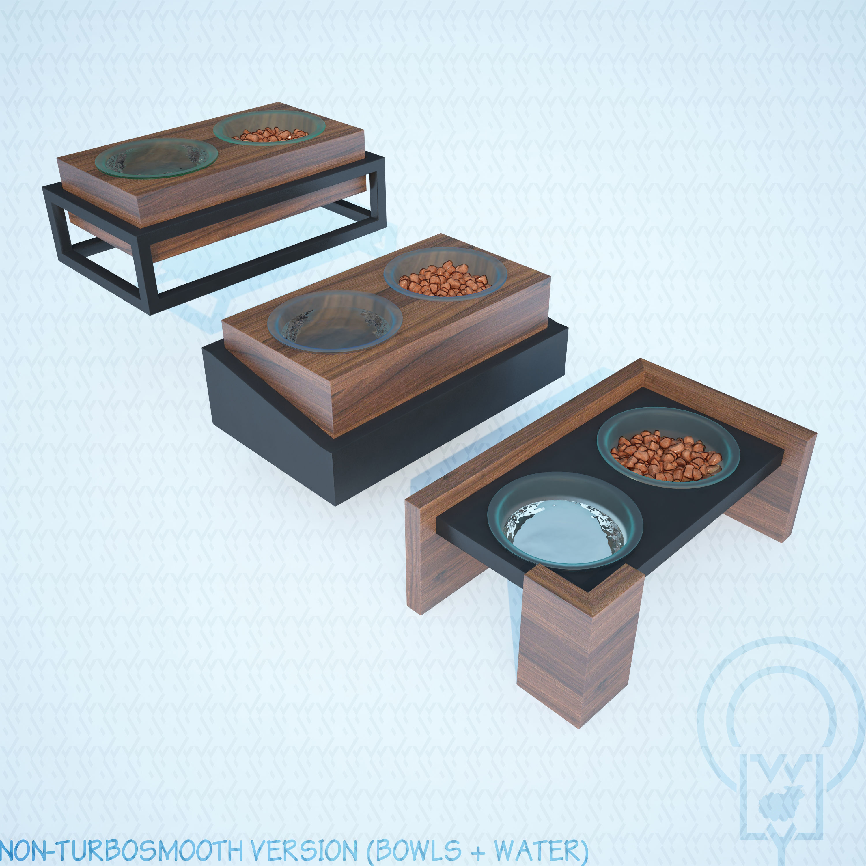 PET BOWL WET FOOD WATER 3D Model Collection_8